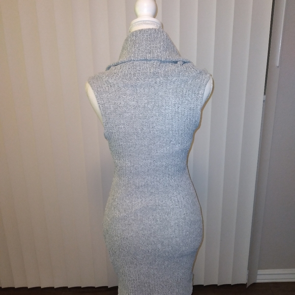 3 for $10 May Pink Gray Sweater Dress - Picture 5 of 5